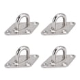 thumbnail image 3 of LAFGUR 4 Pack 304 Stainless Steel Eye Plate Rust Resistant Eye Plate Hook For Fix Ropes Steel Wires,304 Stainless Steel Eye Plate Hook,Heavy Duty Pad Eye Plate, 3 of 8