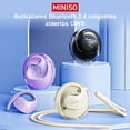 thumbnail image 3 of MINISO X15 Audífonos Inalámbricos Abiertos con Traductor AI en Tiempo Real, Bluetooth 5.4, Más de 130 Idiomas (App Requerida), IPX5 Resistentes al Agua, Negro, 3 of 7