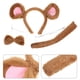 thumbnail image 4 of FELTECHELECTR 1 juego de disfraz de ratón, diadema con orejas de ratón, cola de ratón, pajarita, kit de disfraz de animal, 4 of 6
