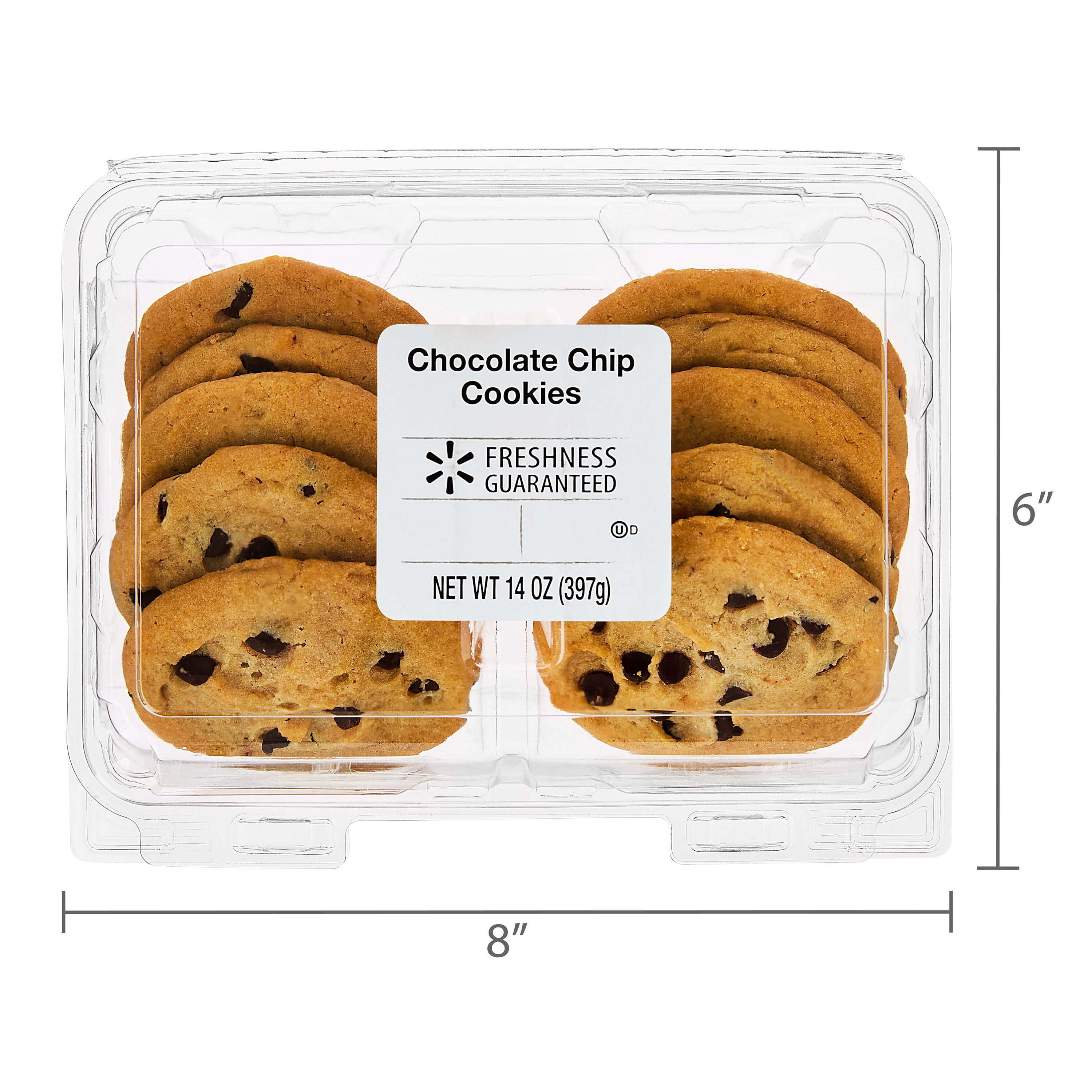 Freshness Guaranteed Chocolate Chip Baked Cookies, 14 oz, 10 Count