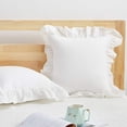 thumbnail image 1 of Fundas de almohada Mywinlle vintage con volantes blancos rotos, 100% algodón, 1 of 5