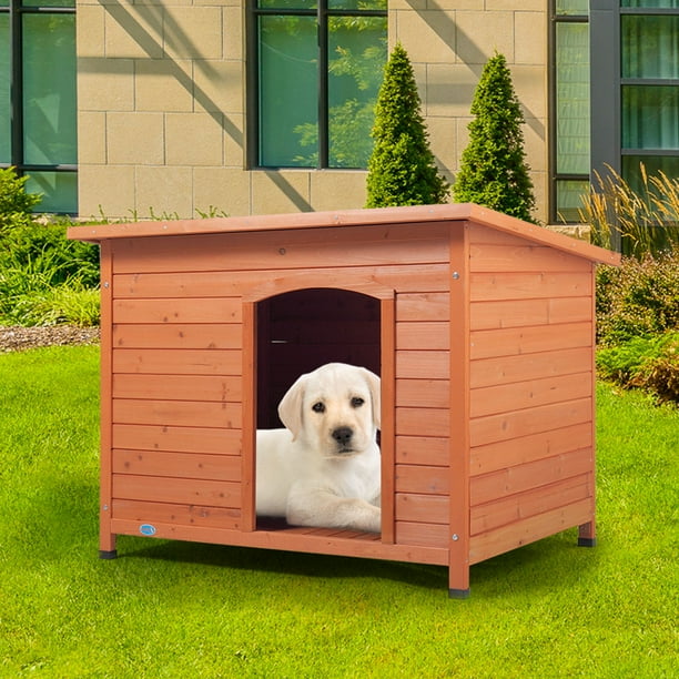 Coziwow Small Wooden Dog House Pet Shelter Cage Doggie Home Weather