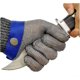 thumbnail image 1 of 1 pieza de guantes resistentes a cortes de alambre de acero inoxidable - Guantes de trabajo de seguridad de carnicero para cortar carne, pesca, alambre de acero inoxidable de grado 5 y anillo de acer JAMW Sencillez, 1 of 5
