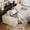 White, variant on 71" Corduroy Deep Seat 3 Seatser Sofa, No Assembly Comfy Couch for Living Room Bedroom Apartment, White