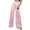 Pink, variant on Women's Fashion Casual Sequined Pants, Sparkling High Waist, Wide Leg Flared Trousers, Shiny Loose Fit, Elastic Side Zipper