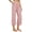 Pink, variant on Capri Pants for Women Cotton Linen Wide Leg Loose Fit Cropped Pants High Elastic Waisted Casual Summer Comfy Trousers with Pockets Mint Green XL