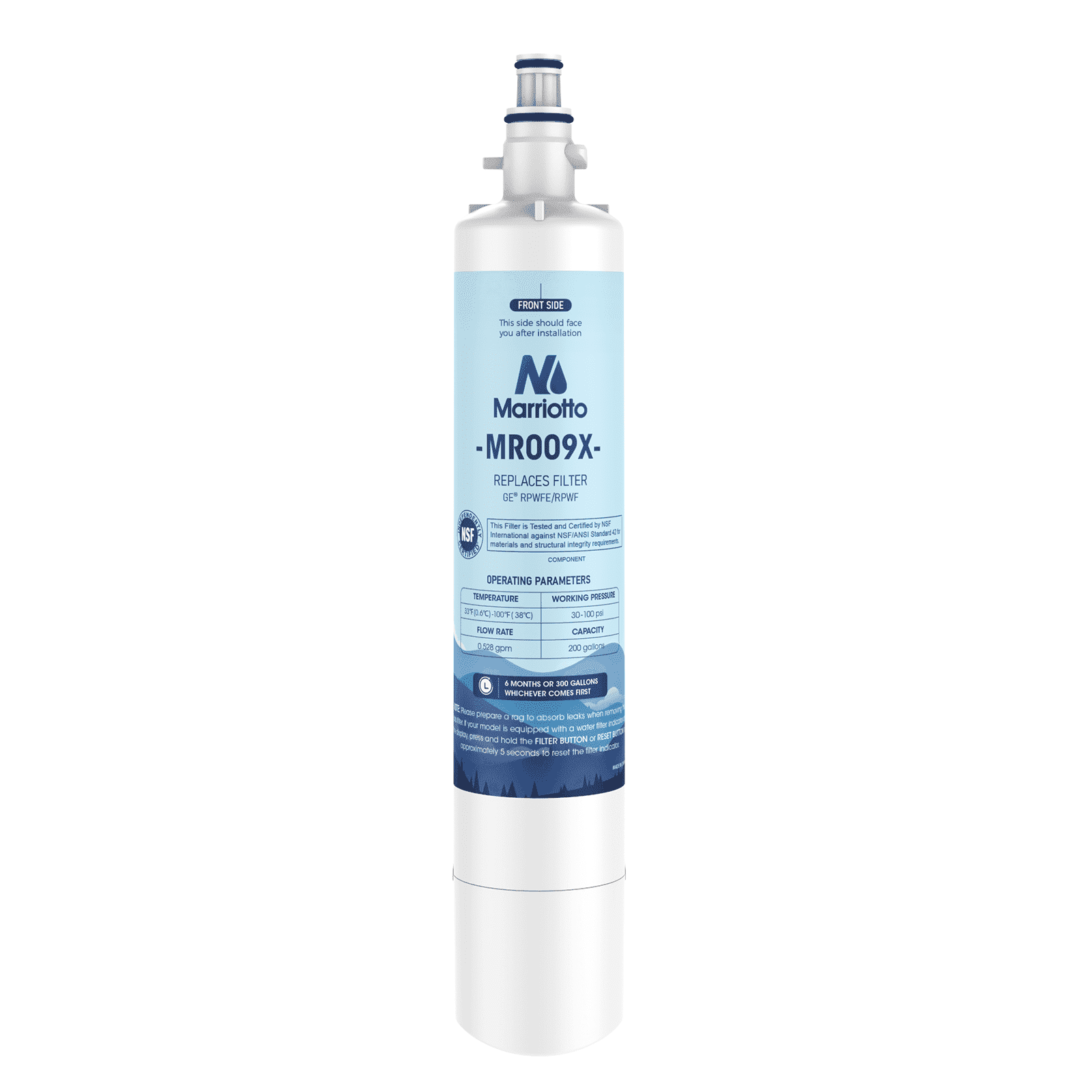 HEY001 Filtro Acqua Di Ricambio Compatibile Con EDR1RXD1, W10295370, Kenmore 46-9930 (Confezione Da 3)
