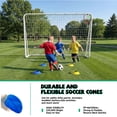 thumbnail image 4 of Soccer Goals For Backyard, 8×6ft Soccer Goal with Soccer Target Net and 6×Training Cones, 2"Diameter Steel Soccer Goal Post for Kids And Adults, Soccer Goals for Kids 8-12, 4 of 8