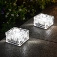 thumbnail image 5 of Outdoor Ice Brick Light for Garden Patio Walkway Decor, Waterproof Square LED Ground Light with Frosted Crystal Effect, Modern Landscape Lighting for Pathway, Driveway, Lawn & Yard, 5 of 5