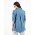 thumbnail image 4 of Blazer ligero de lino AMAD Casual para mujer Talla S, 4 of 5