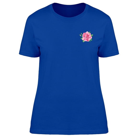 Adorable Pink Rose Pocket Doodle T-Shirt Women -Image by Shutterstock, Female XX-Large