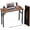 Dark Walnut, variant on Small Computer Desk Folding Table - 35.8" Foldable Office Desk, No Assembly, Perfect for Small Spaces in Bedroom, Dorm, or Apartment, Portable Mini Desk or Study Table with Compact Design, Brown