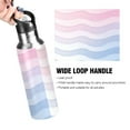 thumbnail image 4 of Yayeee 33oz Insulated Water Bottle Double Wall Stainless Steel with Flip Straw Lid, Light Blue Gradient, 4 of 7
