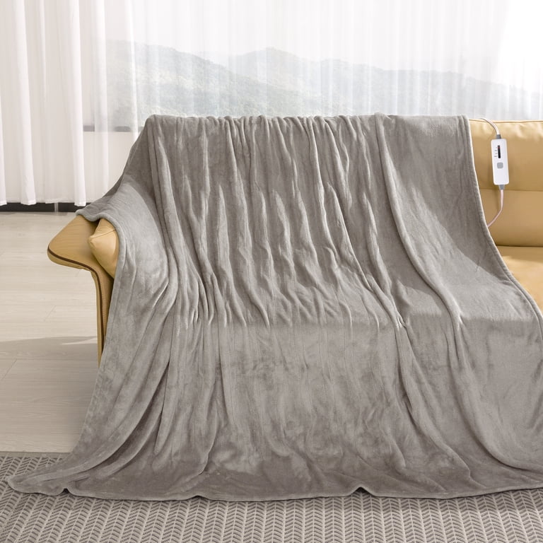 MARNUR Electric Blanket 72 x 84 Full Size Heated Blanket, Fast Heating, 4  Heating Levels, 10H Auto-off, Machine Washable - Linen - Walmart.com