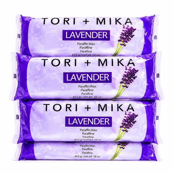 Tori Mika Paraffin Wax Refill 6 lbs Lavender for Hands & feet, Paraffin Wax Machine, Moisturizing Spa Treatment for Dry Skin & Pain Relief