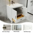 thumbnail image 4 of 30" White Freestanding Bath Vanity with Bottom Drawer, Sink Base Cabinet Without Top, 4 of 8