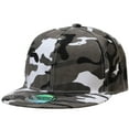 thumbnail image 3 of Falari Wholesale 12 Pack Snapback Hat Cap Hip Hop Style Flat Bill Blank Solid Color Adjustable Size Gray Camouflage, 3 of 6