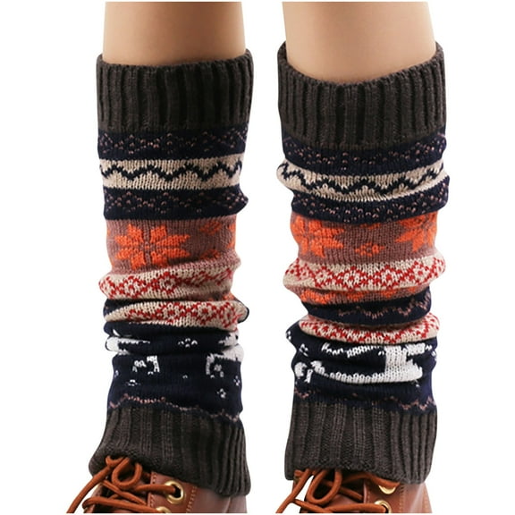 Tejiojio Winter Socks Clearance Lady Adult Leg Sets Pile Of Socks Autumn And Winter Keep Warm Wool Sock Knitting Foot Cover