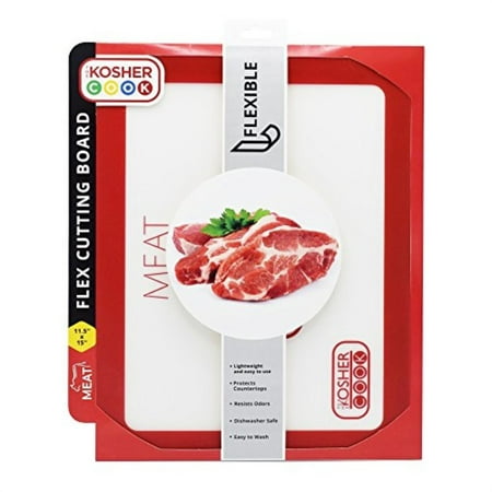 Meat Red Flexible Cutting Board and Counter Protector Lightweight, Odor Resistant, Dishwasher Safe Color Coded Kitchen Tools