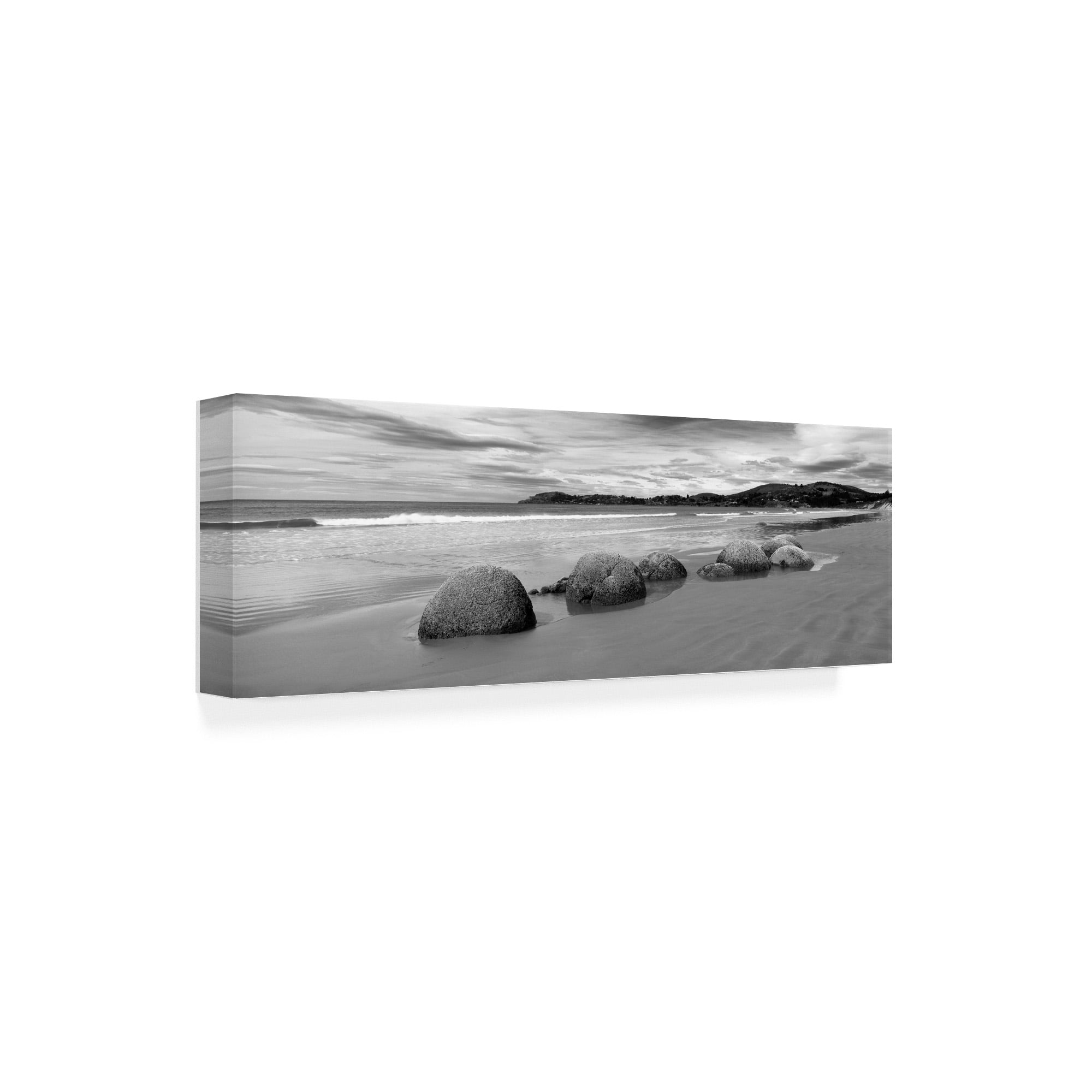 Trademark Fine Art 'Moeraki Boulders On Beach' Canvas Art by Monte Nagler