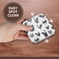thumbnail image 7 of 3drose, Country Roosters in Black N White, Set of 4 Coasters - Soft, 7 of 7