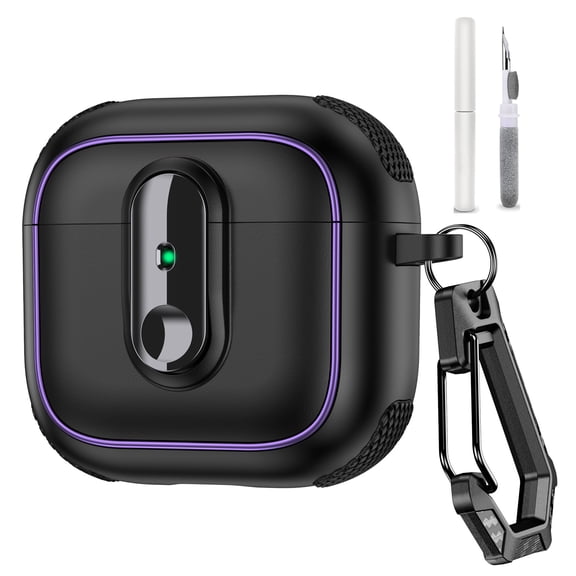 Allytechgroup for Airpods Pro 3 with Keychain & Cleaning Kit, for Airpods Pro 3rd Gen (2025) Case, Compatible with MagSafe Lightweight Powerful Drop Protection for Women Men, Black