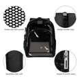 thumbnail image 4 of Mochila HEEYA de PVC transparente, resistente, negra, 4 of 7
