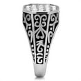thumbnail image 4 of High polished (no plating) Stainless Steel Ring with Top Grade Crystal in Clear for Women Celtic Theme Clear Stone Color Style TK362 Size 9, 4 of 4