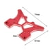 thumbnail image 4 of Paquete De 2 RC Car Shock Para JLB 1/10 Truck Model Parts Rojo perfke Soporte de torre de choque RC, 4 of 9