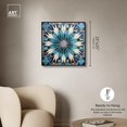 thumbnail image 5 of Zellige Art Tile Canvas Retro Geometric Abstract Wall Art by Art Remedy, Black Frame, 24" x 24", 5 of 7