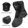 thumbnail image 5 of MeMoride Men's Winter Snow Boots Water Non Slip Warm Outdoor Boots Lightweight Comfortable Durable Hiking Shoes, 5 of 7