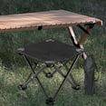 thumbnail image 6 of yotijay Camping Stool Lightweight Ottoman Foot Rest Stool for Park Backpacking Patio Black, 6 of 9