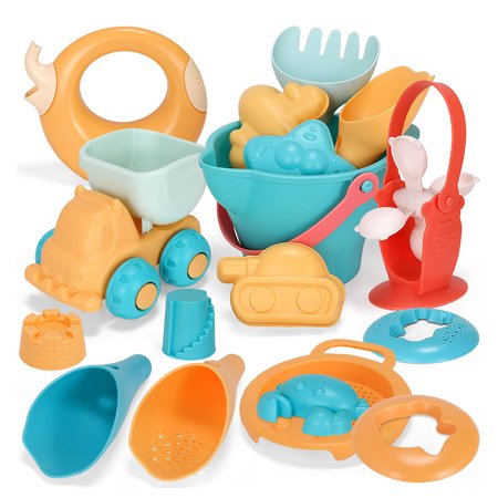 Soft Beach Toy 17-Piece Suit Card Through Every Family S Sand Digging Toys