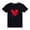 Black, variant on WREESH Family Matching T-Shirts for Women Comfortable Crew Neck Short Sleeve Tops with Heart Prints for Family Outings Black