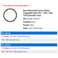 thumbnail image 2 of Rear Differential Carrier Gasket - Compatible with 1947 - 1954, 1956 - 1958 Chevy Truck 1948 1949 1950 1951 1952 1953 1957, 2 of 2