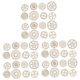 thumbnail image 4 of unbranded 300 pcs  Wooden Gear Decorations Mini DIY Wooden Crafts Wood Gear Shaped Cutouts, 4 of 8