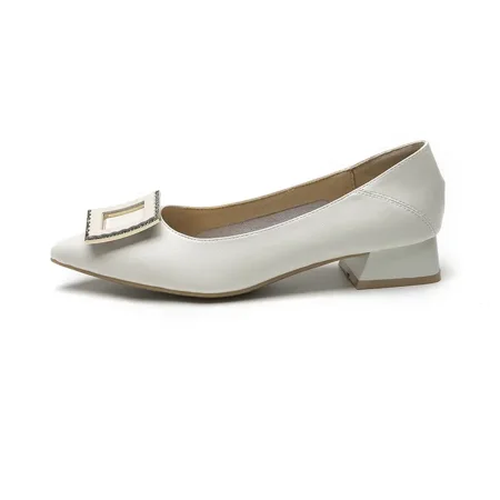 

Women‘s Block Heel Low Heel Pointed Toe Court Shoes Fashion Non Slip Lightweight Slip On Shoes Women‘s Footwear