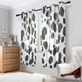 thumbnail image 2 of Yayeee Window Curtains Set of 2 for Living Room Light Filtering 63"x42", Cow Spots, 2 of 7