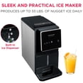 thumbnail image 4 of Frigidaire Gallery 33 lbs. Touchscreen Nugget Ice Maker with Dispenser, Self-Cleaning Countertop Ice Machine, Black, 4 of 12