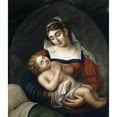 thumbnail image 3 of Emilie Linder 15x17 Black Modern Framed Museum Art Print Titled - Virgin with Child (1817), 3 of 5