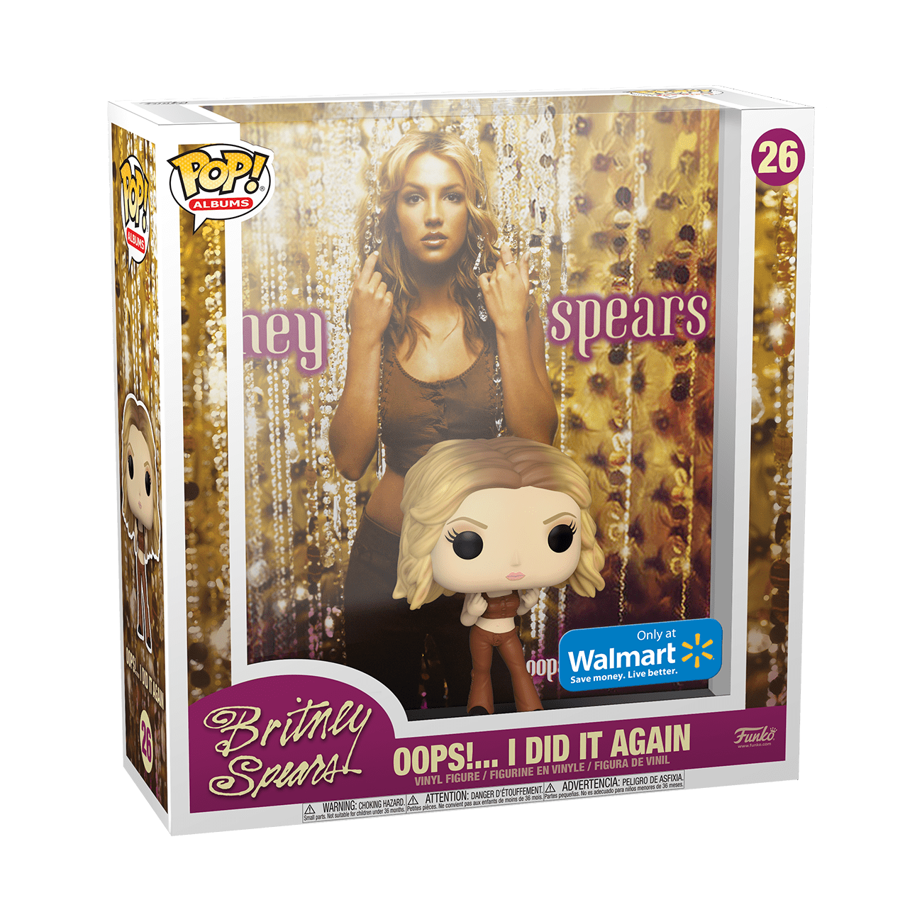 Funko Pop! Albums: Britney Spears - Oops!... I Did It Again Vinyl Figure (Walmart Exclusive) - Walmart.com