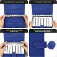 thumbnail image 6 of MetalM - A5 Binder 6 Ring,Mini Photocard Binder for A5 Filler Paper, Loose Leaf Personal Planner with Magnetic Buckle Closure(Dark Blue), 6 of 14