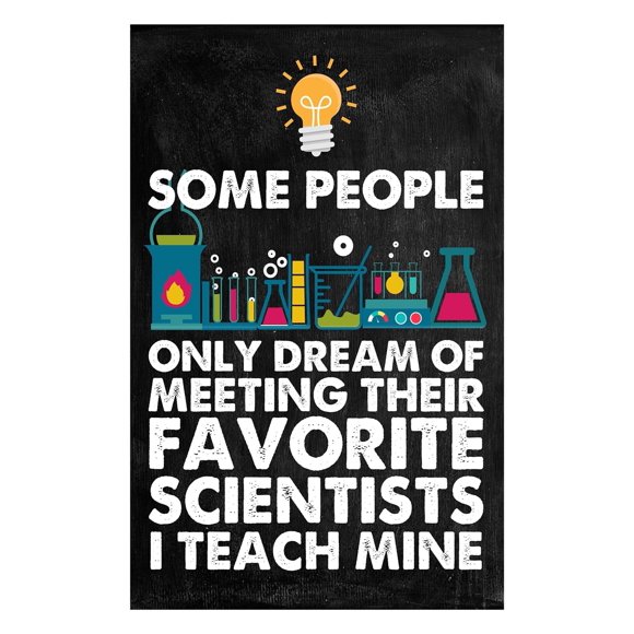 Some People Science Poster for Middle School Classroom Inspirational Wall Art Unframed 12x18inch(30x45cm)