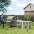 thumbnail image 2 of PawHut Wooden Chicken Coop with Nesting Boxes, Run for 4-6 Chickens, 2 of 10