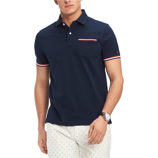 Polo Rugby Tommy Hilfiger Homer para Hombre Azul Mediano