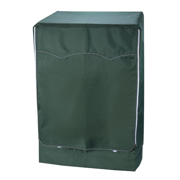 Uxcell Washer Cover Dustproof, Front Load Washing Machine Cover, 24Wx25Dx33H Inch Green Waterproof Cover for Washer