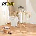 thumbnail image 4 of Trípode Plegable para Secar Ropa – Portátil y Ahorra Espacio, Estante de Secado de Madera para Lavandería, Recámara o Hogar, 4 of 7