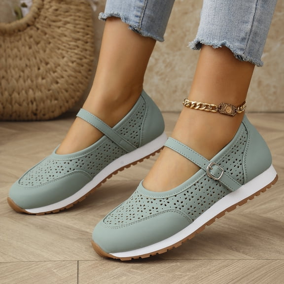 Flats Shoes Women's,Breathable Slip-On Light Weight Comfort Casual Walking Shoes