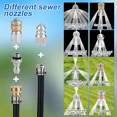 thumbnail image 6 of 10pcs Sewer Jetter Nozzle with 1/4&3/8inch NPT Quick Connectors,Nozzle for Pressure Washer Drain Jet Hose Sewer Cleaning, 6 of 8