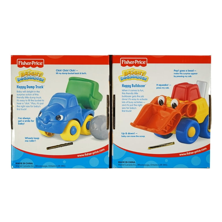 Set of Fisher Price Bright Beginnings Happy Dump Truck